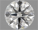 Natural Diamond 0.70 Carats, Round with Excellent Cut, F Color, VVS2 Clarity and Certified by GIA