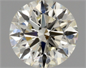 Natural Diamond 0.91 Carats, Round with Excellent Cut, K Color, SI1 Clarity and Certified by GIA
