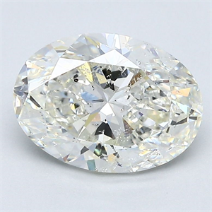 Picture of Natural Diamond 2.20 Carats, Oval with  Cut, I Color, SI2 Clarity and Certified by GIA