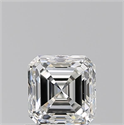 Diamante Natural 0.90 quilates, Asscher , Color H, claridad VVS2 y certificado GIA