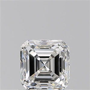 Picture of Natural Diamond 0.90 Carats, Asscher with  Cut, H Color, VVS2 Clarity and Certified by GIA