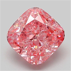 Picture of Lab Grown Diamond 2.04 Carats, CUSHION MODIFIED with  Cut, Fancy Vivid Pink Color, VVS2 Clarity and Certified by IGI