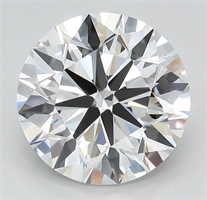 Picture of Lab Grown Diamond 4.01 Carats, Round with Ideal Cut, D Color, IF Clarity and Certified by IGI
