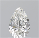 Natural Diamond 0.70 Carats, Pear with  Cut, G Color, VVS2 Clarity and Certified by GIA