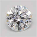 Lab Grown Diamond 1.06 Carats, Round with Ideal Cut, D Color, VVS2 Clarity and Certified by IGI