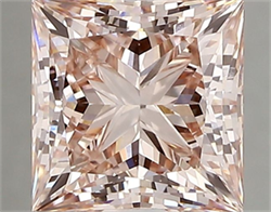 Picture of Lab Grown Diamond 2.39 Carats, Princess with  Cut, Fancy Intense Pink Color, VVS2 Clarity and Certified by IGI