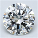Diamante Natural 2.74 quilates, Redondo , Color H, claridad SI1 y certificado GIA