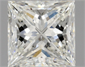 Natural Diamond 0.75 Carats, Princess with  Cut, H Color, VVS1 Clarity and Certified by GIA