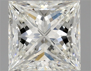 Picture of Natural Diamond 0.75 Carats, Princess with  Cut, H Color, VVS1 Clarity and Certified by GIA