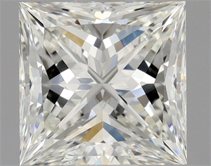 Picture of Natural Diamond 0.75 Carats, Princess with  Cut, H Color, VVS1 Clarity and Certified by GIA