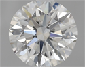 Natural Diamond 0.70 Carats, Round with Excellent Cut, J Color, VVS1 Clarity and Certified by GIA