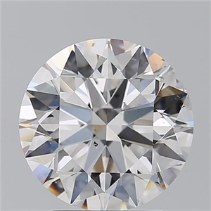 Picture of Natural Diamond 2.90 Carats, Round with Excellent Cut, F Color, SI1 Clarity and Certified by GIA