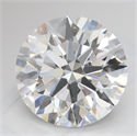 Lab Grown Diamond 3.15 Carats, Round with Ideal Cut, D Color, IF Clarity and Certified by IGI
