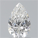 Natural Diamond 0.70 Carats, Pear with  Cut, F Color, IF Clarity and Certified by GIA