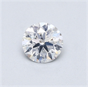 Diamante Natural 0.50 quilates, Redondo , Color D, claridad SI2 y certificado GIA