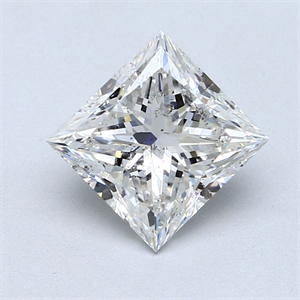 Picture of Natural Diamond 2.20 Carats, Princess with  Cut, G Color, I1 Clarity and Certified by GIA