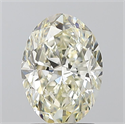 Natural Diamond 1.70 Carats, Oval with  Cut, K Color, VS2 Clarity and Certified by IGI