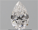 Natural Diamond 0.53 Carats, Pear with  Cut, F Color, IF Clarity and Certified by GIA