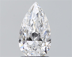 Foto Diamante Natural 1.50 quilates, De pera , Color D, claridad SI1 y certificado GIA de