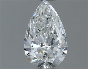 Picture of Natural Diamond 0.52 Carats, Pear with  Cut, F Color, VS2 Clarity and Certified by GIA