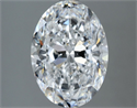 Natural Diamond 2.50 Carats, Oval with  Cut, D Color, VS2 Clarity and Certified by GIA