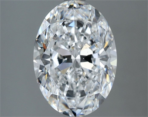 Picture of Natural Diamond 2.50 Carats, Oval with  Cut, D Color, VS2 Clarity and Certified by GIA