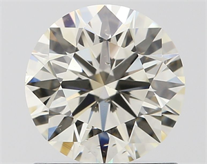 Picture of Natural Diamond 1.02 Carats, Round with Excellent Cut, J Color, SI1 Clarity and Certified by IGI