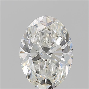 Picture of Natural Diamond 1.25 Carats, Oval with  Cut, H Color, SI1 Clarity and Certified by GIA