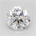Lab Grown Diamond 1.03 Carats, Round with Ideal Cut, D Color, VVS2 Clarity and Certified by IGI