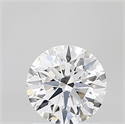 Lab Grown Diamond 1.03 Carats, Round with Ideal Cut, D Color, VVS2 Clarity and Certified by IGI