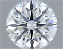 Lab Grown Diamond 1.06 Carats, Round with Ideal Cut, D Color, VVS1 Clarity and Certified by IGI