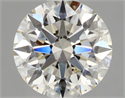 Natural Diamond 0.72 Carats, Round with Excellent Cut, J Color, SI1 Clarity and Certified by GIA