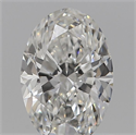 Natural Diamond 0.15 Carats, Oval with  Cut, E Color, VS2 Clarity and Certified by IGI