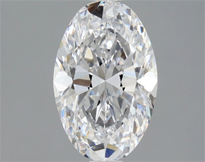 Picture of Natural Diamond 1.50 Carats, Oval with  Cut, D Color, VVS2 Clarity and Certified by GIA