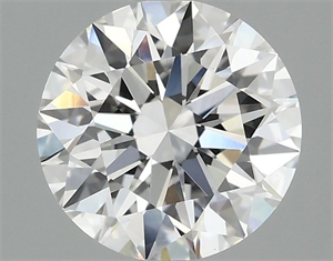 Picture of Lab Grown Diamond 2.00 Carats, Round with Ideal Cut, D Color, VVS2 Clarity and Certified by IGI