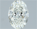 Natural Diamond 1.11 Carats, Oval with  Cut, I Color, VVS2 Clarity and Certified by IGI