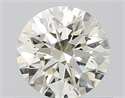 Natural Diamond 0.55 Carats, Round with Excellent Cut, J Color, VVS1 Clarity and Certified by IGI