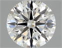 Natural Diamond 0.42 Carats, Round with Excellent Cut, F Color, VVS1 Clarity and Certified by GIA