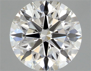 Picture of Natural Diamond 0.42 Carats, Round with Excellent Cut, F Color, VVS1 Clarity and Certified by GIA