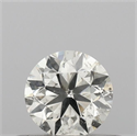 Natural Diamond 0.40 Carats, Round with Very Good Cut, J Color, SI2 Clarity and Certified by IGI