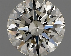 Foto Diamante Natural 0.51 quilates, Redondo , Color J, claridad SI1 y certificado IGI de