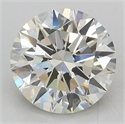Lab Grown Diamond 3.10 Carats, Round with Excellent Cut, J Color, VS1 Clarity and Certified by IGI