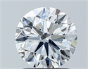 Diamante Natural 1.50 quilates, Redondo , Color E, claridad SI1 y certificado GIA