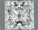 Natural Diamond 0.70 Carats, Princess with  Cut, H Color, VVS1 Clarity and Certified by IGI