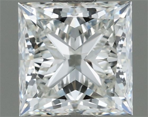 Picture of Natural Diamond 0.70 Carats, Princess with  Cut, H Color, VVS1 Clarity and Certified by IGI
