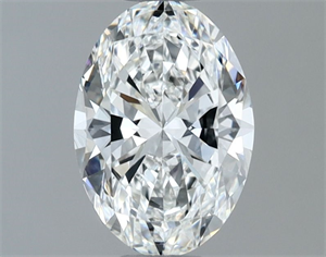 Foto Diamante Natural 0.70 quilates, Ovalado , Color F, claridad VVS1 y certificado GIA de