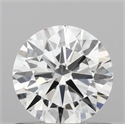 Lab Grown Diamond 0.72 Carats, Round with Ideal Cut, D Color, VVS2 Clarity and Certified by IGI