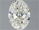 Natural Diamond 1.01 Carats, Oval with  Cut, I Color, VS1 Clarity and Certified by GIA