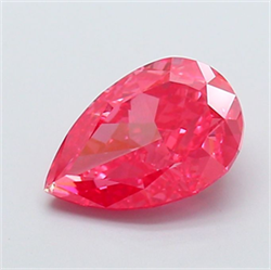 Picture of Lab Grown Diamond 2.05 Carats, Pear with  Cut, Fancy Vivid Pink Color, VS1 Clarity and Certified by IGI