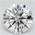 Lab Grown Diamond 4.01 Carats, Round with Ideal Cut, D Color, IF Clarity and Certified by IGI